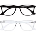 thumbnail image 1 of OPULIZE NYX Reading Glasses with Blue Light Blocking for Women Men, Rectangular Frame with UV & Eyestrain Protection, 1 of 7