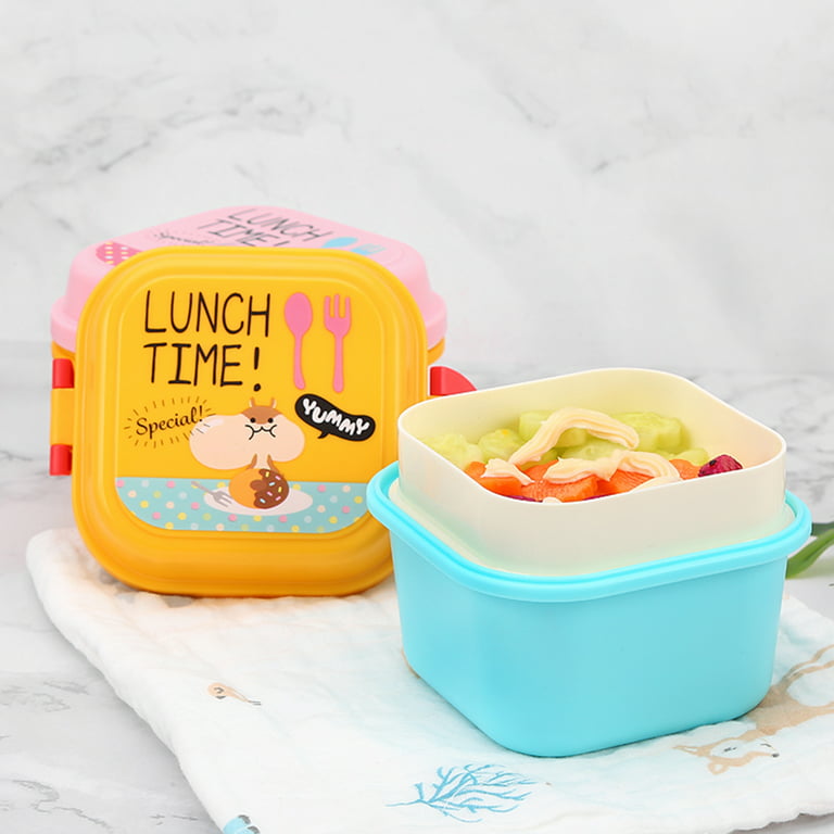 Kawaii Portable Lunch Box For Girls School Kids Plastic Picnic Bento Box  Microwave Food Box With Compartments Storage Containers