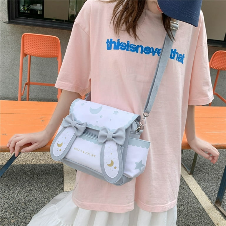 Messenger Bag Large Capacity Bow Tote Bag Shoulder Fashion Canvas Bag Cute  Portable Daily Bag : Clothing, Shoes & Jewelry 