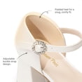thumbnail image 6 of DREAM PAIRS Girls' Platform Mary Jane Pumps Chic Chunky High Heel Dress Shoes with Rhinestone Buckle Comfortable Square Toe Party Shoes for Kids, 6 of 6