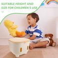 thumbnail image 3 of HOOWIFFY Space Saving Plastic Storage Stool with Safety Rounded Corners for Home, 3 of 6