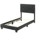 thumbnail image 5 of Glory Furniture Suffolk Velvet Upholstered Twin Bed in Black, 5 of 7