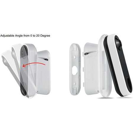 Wasserstein - Vertical Wedge Wall Mount for Arlo Video Doorbell