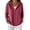 Wine_#03, variant on Sewkxo Womens Zip up Hooded Cardigan Knitted Hoodies Raglan Sleeve Sweaters Jacket Outerwear,Wine L
