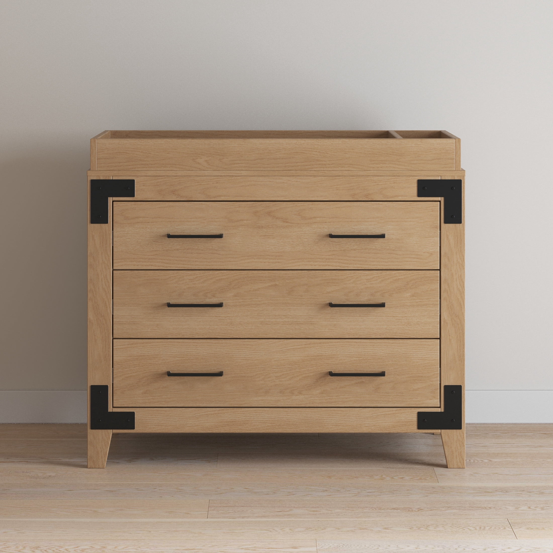 Child Craft Universal Changing Table Topper, Converts Dresser to Changing Surface, Secure Fit, Nutmeg