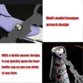thumbnail image 3 of Beer Bottle Opener Butterfly Bottle Opener Black Metal, Practical Classic Trainer Stainless Steel Tool For Bar, Party, Beer Lovers, Great Birthday Gif, 3 of 5