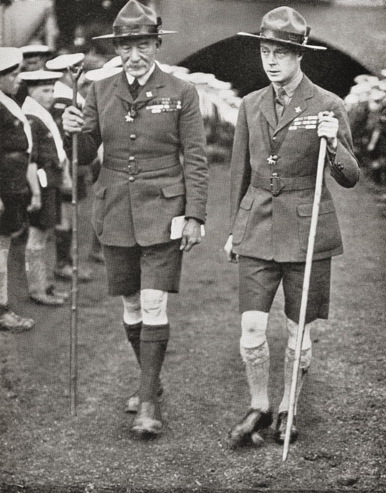The Prince Of Wales Later King Edward Viii With Robert Baden-Powell At The Imperial Jamboree Wembley London England In 1924 Edward Viii Edward Albert Christian George Andrew Patrick David Later The Du