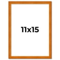 thumbnail image 2 of 11x15 Honey Brown Real Wood Picture Frame Width 0.75 inches | Interior Frame Depth 0.5 inches |, 2 of 8