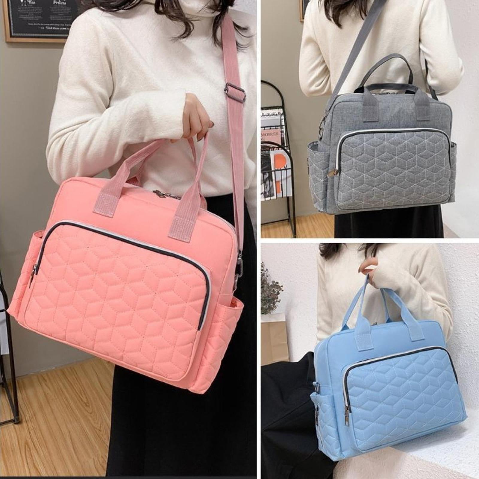 LeeQinersw Diaper Bag Diaper Bag Multifunctional Baby Essentials Waterproof Handbag for Mom light blue