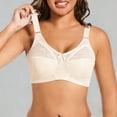 thumbnail image 2 of Feancey Plus Size Underwire Bras for Women Anti-Slip Lace Bra Full Coverage Supportive Push Up Bras Adjustable Strap Everyday Brassiere Beige L, 2 of 7