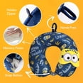 thumbnail image 3 of Almohada cervical de viaje MINISO Minions, 100% espuma viscoelástica con máscara para ojos, 3 of 6