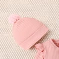 thumbnail image 5 of Elainilye Fashion Baby Girl Clothes Newborn Girl Romper Solid Color Fly Sleeve Jumpsuits Onesie with Hat Outfit, Sizes 3-18 Months, 5 of 6