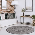 thumbnail image 4 of Beverly Rug Outdoor Rug Round 6' 7'' Patio, Porch, Garden Rug Gray, 4 of 5