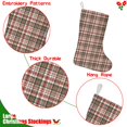 thumbnail image 5 of Christmas Stockings,Red and Green Christmas Plaid Pattern Stockings Christmas,14.8'' Xmas Stockings,Christmas Party Favors,Christmas Party Decorations,Christmas Stockings Personalized, 5 of 5