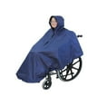 thumbnail image 3 of Maytalsory 1/2/3 Stable Fixture Rain Poncho With Reflective Strip For Wheelchair Users Humanized Waterproof Rain Blue 1 Pc, 3 of 6