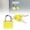 H_Yellow, variant on Mini Suitcase Padlock with Keys, Locker Locks Luggage Key Lock for Gym Locker, Laptop Bags, Backpacks, Diary Book, Yellow