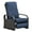 Navy Blue, variant on Buytoshop Adjustable Wicker Recliner Chair with Thicken Cushion, All Weather Aluminum Frame,Brown