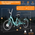 thumbnail image 2 of MOONCOOL 24"/26" Adult Electric Tricycle W/ Cover & Assembly Tools, Peak 700W 36V 10.4AH, 7 Speeds Step Through Electric Trike Motorized Three Wheel Electric Bikes w/ Large Basket for Women Men, 2 of 10