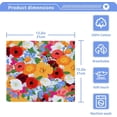 thumbnail image 5 of GZHJMY Colorful Flowers Wash Cloth Set of 4, 12 x 12 Inch Cotton Baby Washcloths Absorbent and Super Soft Feel Fingertip Towel Face Towels for Bathroom, Gym, Spa, 5 of 7