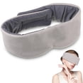 thumbnail image 2 of Seitruly Antifaz para dormir suave y cómodo de color gris claro, antifaz para dormir todas las noches para hombres y mujeres Cuidado de ojos, 2 of 6