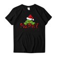 thumbnail image 3 of LINMOUA Grinch T-shirt Mode Décontractée Col Rond Manches Courtes Imprimé Amusant pour Femmes, 3 of 5