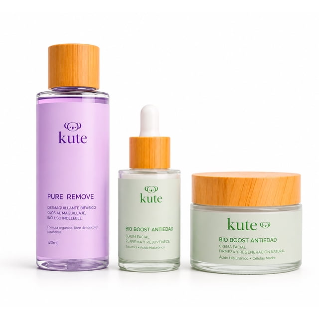 Kute Kit Fresh Skin Skincare Anti Edad con Acido Hialuronico Crema Serum