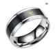 thumbnail image 5 of Anillos de pareja Sonducket de Acero inoxidable con Sensor de temperatura corporal Plata 8#, 5 of 6