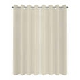 thumbnail image 2 of nqOlkjepod Outdoor Curtains for Patio Waterproof, Ivory White Outdoor Privacy Panels Grommet, Modern Pure Ivory White Blackout Outside Curtains for Porch/Cabana/Pergola/Gazebo 54"x95", 2 Panels, 2 of 8