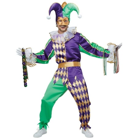 - Adult Mardi Gras Jester Costume