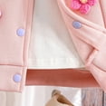 thumbnail image 7 of Efsteb Fall Jacket for Girls Button Long Sleeve Coats Toddler Spring Coat Cute Toddler Comfy Jacket Outerwear (Pink,2 Years), 7 of 7