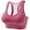 Hot Pink, variant on Lindreshi Sports Bras for Women Front Closure High Impact Women's Sports Bra Fitness Running Shockproof Yoga Tank Top Front Zipper No Steel Ring Comfort Sports Bra