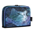 thumbnail image 2 of Standing Pencil Case with Base Large Capacity Stationery Pouch Pen Bag with Zipper for Women Men Cute Blue and White Cat, 2 of 7