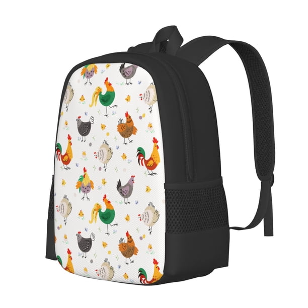 Balery Funny Chicken Mochila para hombre y mujer - Tela Oxford 600D resistente - Gran capacidad, resistente al agua, ideal para la escuela, viajes y senderismo