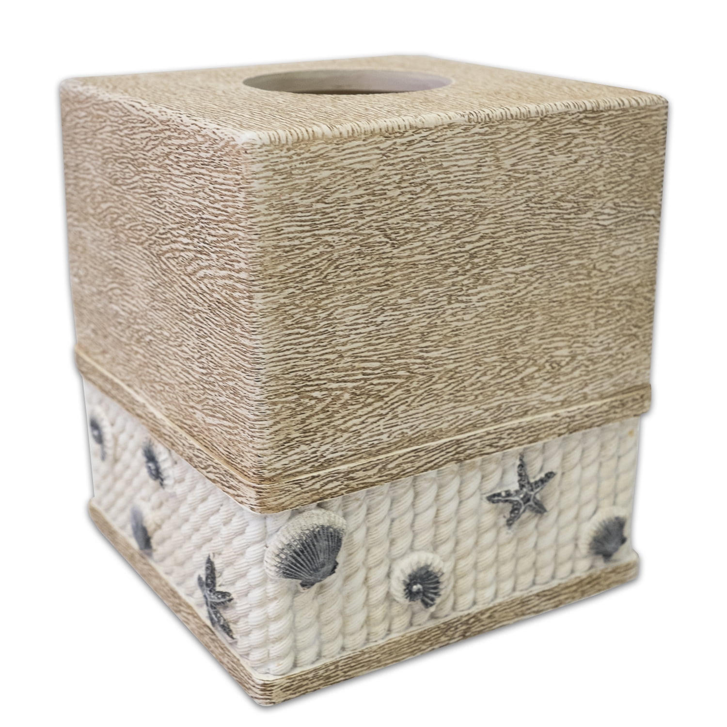 Popular Bath Harbour Bathroom Tissue Box Cover Ivory