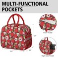 thumbnail image 6 of Obrewu Strawberry Plants Fruit Lunch Bag for Adult, Insulated, Leakproof, Oxford Cloth, 6 of 7