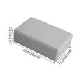 thumbnail image 2 of High Density Dual Color EVA Yoga Block, Wear Resistant Non-slip Foam Auxiliary Brick, Fitness Helper for Dancing Leg Stretching Body Shaping Home Sports Daily Training Use, Grey, 2 of 5