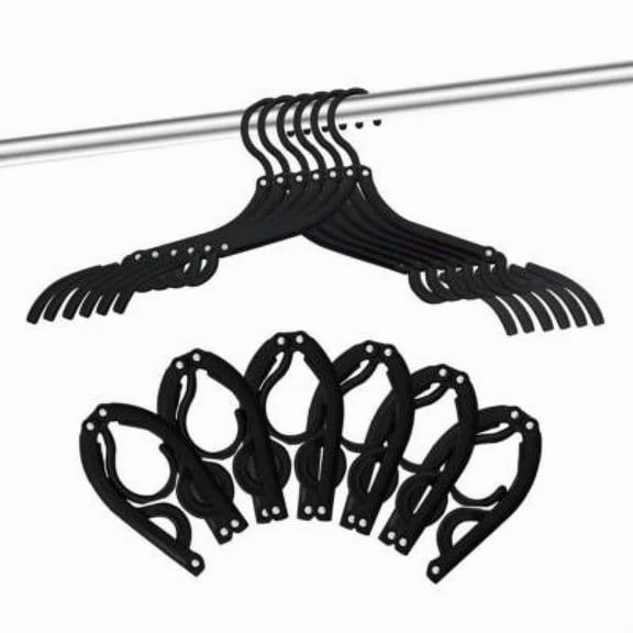 12Pcs Travel Hangers,Portable Folding Clothes Hangers,Lightweight Folding Hanger