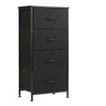 thumbnail image 2 of Commode à 4 Tiroirs Tour de Rangement Verticale Organisateur Tables de Nuit pour Chambre Cadre en Acier, Noir, 2 of 7