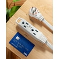 thumbnail image 7 of DEWENWILS 1FT 360° Rotating Flat Plug Extension Cord 3 Prong 16 AWG Grounded Power Strip Power Cable 2 Pack, 7 of 7