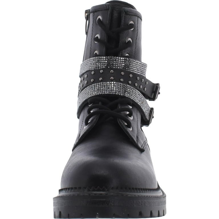 Steve madden on sale spiked combat boots