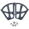 thumbnail image 3 of 2 Pack Stainless Steel Shoe Cabinet Hinges with Drop Down Frame and Shoe Storage Shelf - Black, 3 of 5