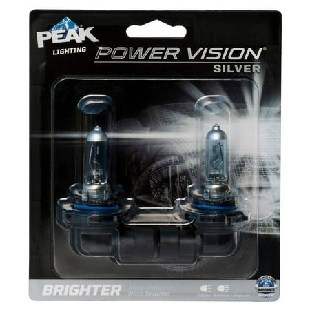 Peak Lighting H7 55w Power Vision Silver Brighter Whiter Halogen Headlights - 
