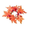 thumbnail image 4 of Fall Candle s Artificial Artificial Maple Leaf Candle Garland Autumn Candle Orange, 4 of 9