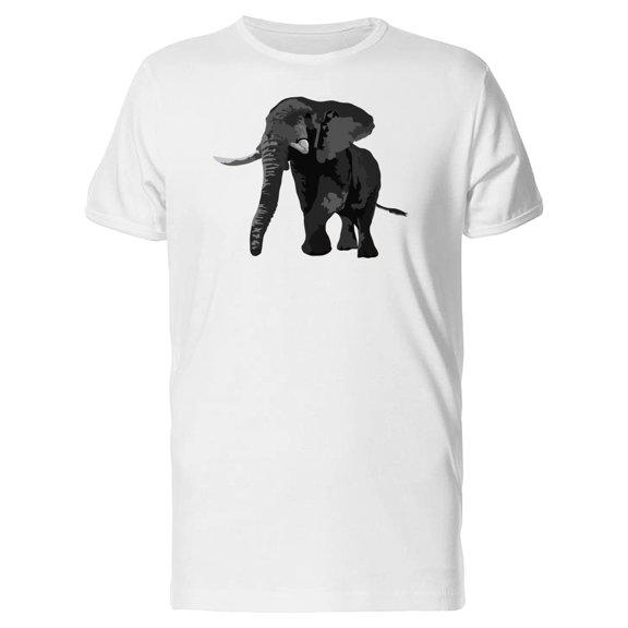 Brush Painted Elephant Tee Men's -Image by Shutterstock