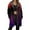 Dark Purple, variant on Womens Zip Up Long Hoodie Jacket Lightweight Tunic Sweatshirt Open Front Cardigan
