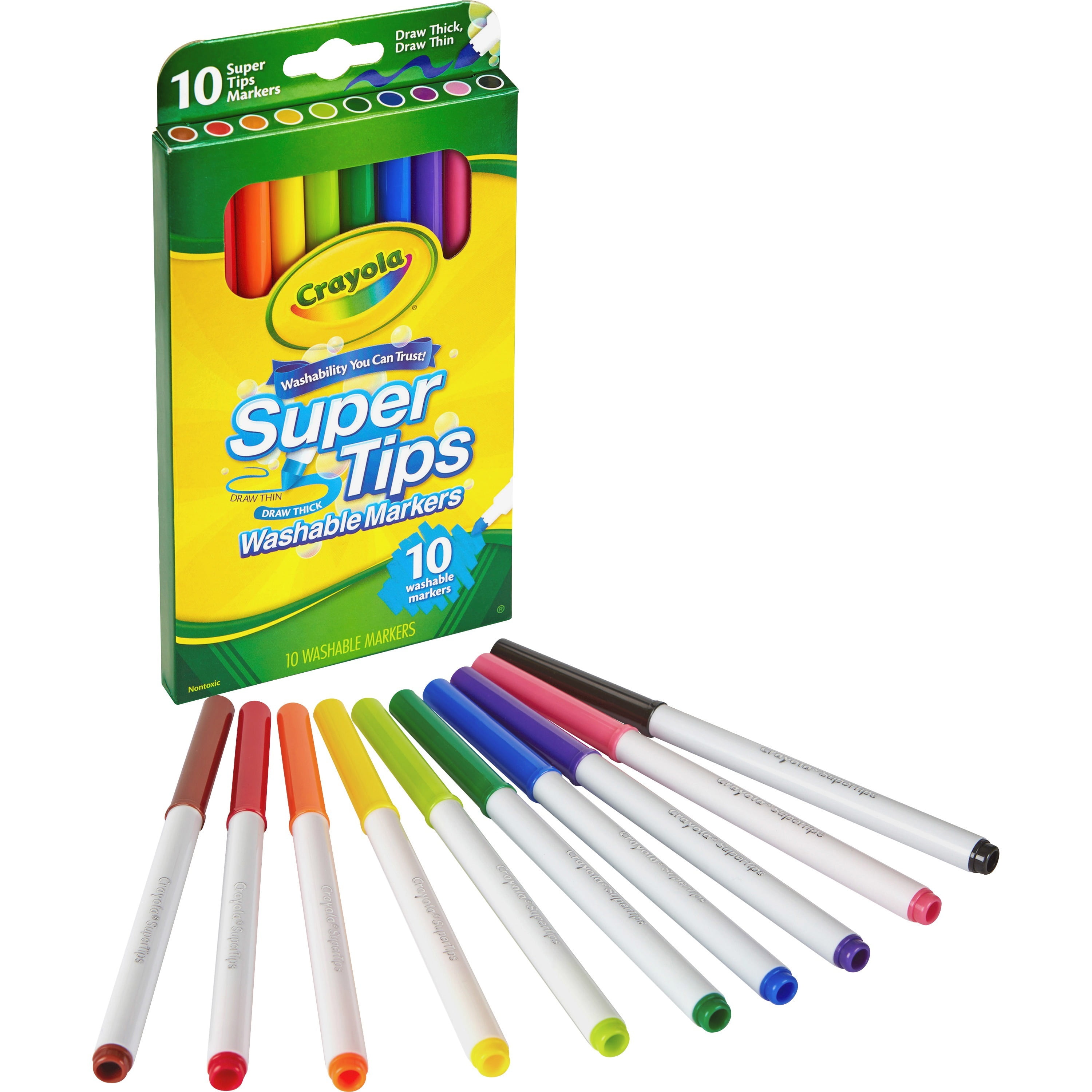 Super Tips 10color Washable Markers