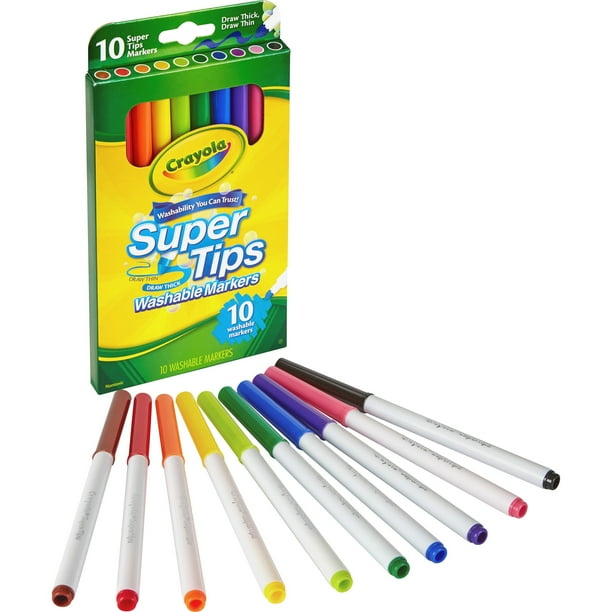 Super Tips 10color Washable Markers