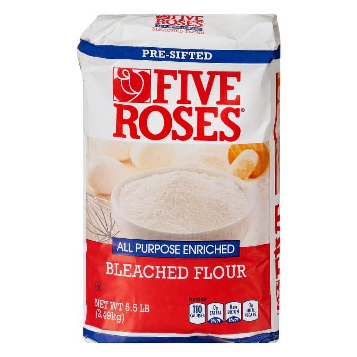 (2 pack) Five Roses All Purpose Enriched Bleached Flour, 5.5 LB