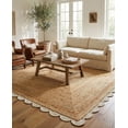 thumbnail image 4 of Sivi 8 x 10 Feet Handmade Scallop Braided Jute Rug - Natural Jute Area Rug, 4 of 15