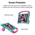thumbnail image 3 of Kids Case For Samsung Galaxy Tab S8 – Soft TPU Military Grade Shockproof Boxing Design Kickstand Cover with Portable Handle & Shoulder Strap - Mint, 3 of 8